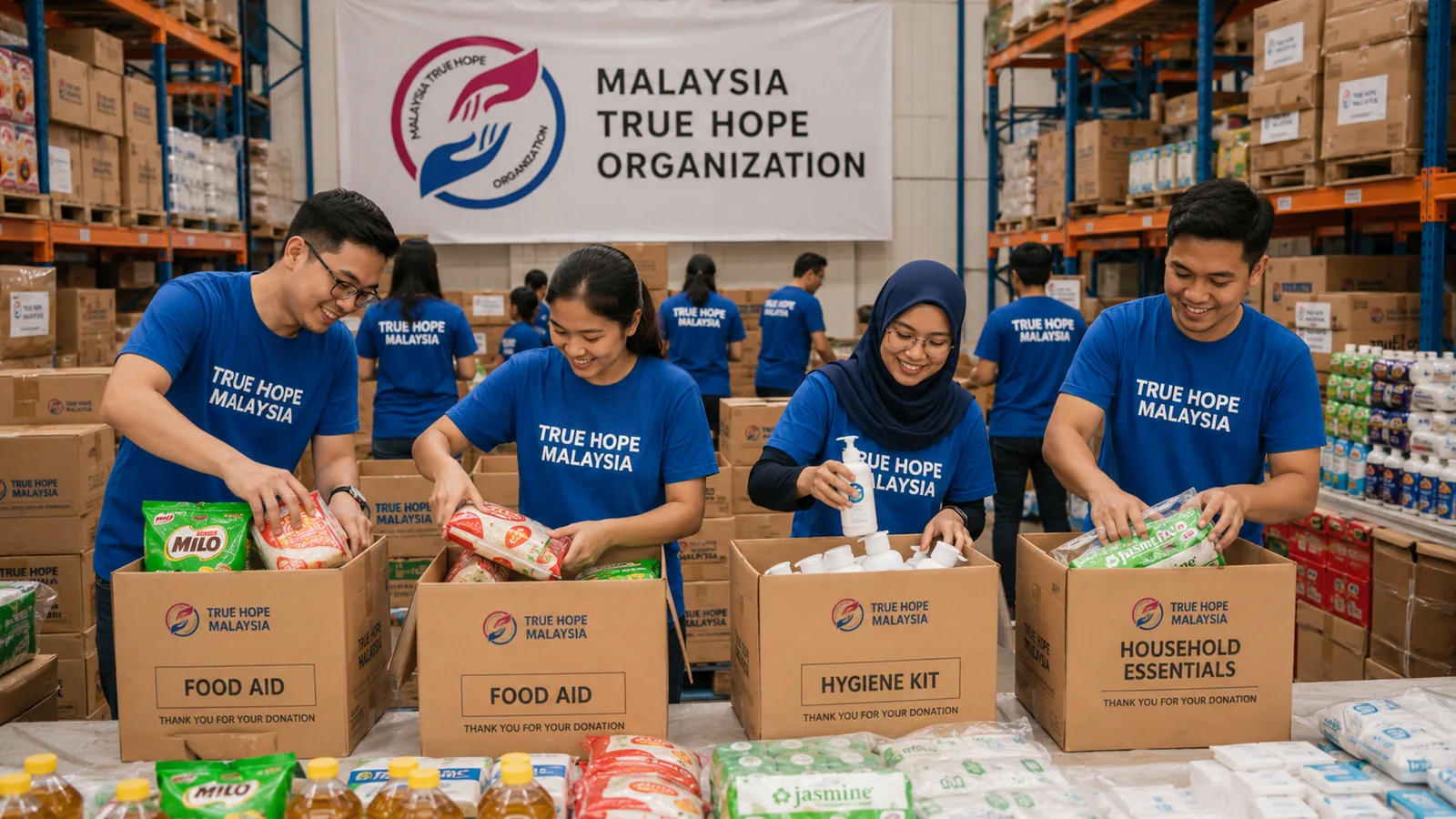 True Hope Malaysia donation preparation